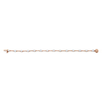 Straight Line Wire Set Bracelet with Marquise Diamonds