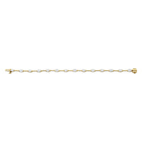 Straight Line Wire Set Bracelet with Marquise Diamonds