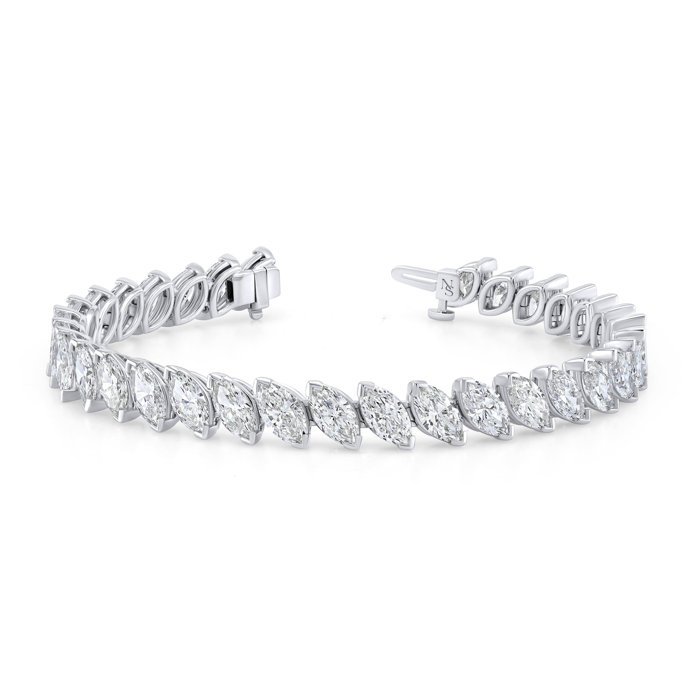 Marquise Tilted Diamond Bracelet