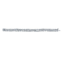 Double Row Fancy Shape Diamond Bracelet