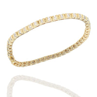 Tapered Baguette Diamond Inline Bracelet