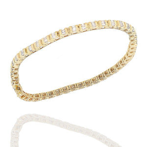 Tapered Baguette Diamond Inline Bracelet