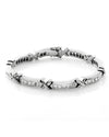 Princess Cut Diamond Tennis Bracelet in 18K White Gold
