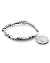 Princess Cut Diamond Tennis Bracelet in 18K White Gold