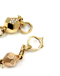 Mimi So Switch Diamond Rock Station Bracelet in Rose and Yellow Gold
