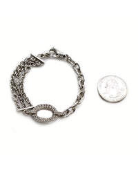 Norman Covan Diamond Station Chain Bracelet in Gold