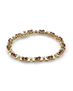 Ruby and Diamond Bracelet in Gold