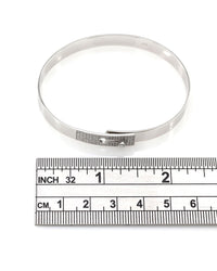 Norman Covan Diamond Pave Key Hole Bangle Bracelet
