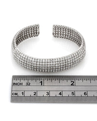 Diamond Flexible Cuff Bracelet in Gold