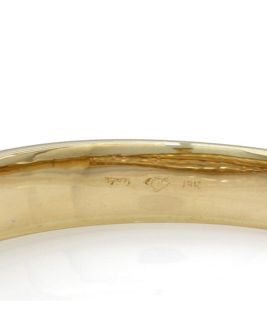 Diamond Pave Bangle Bracelet in Gold