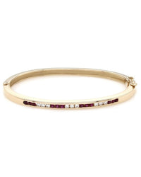 Ruby and Diamond Bracelet in Gold
