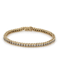 Diamond Inline Bracelet in Gold
