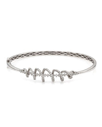 Diamond Squiggle Bracelet in Gold