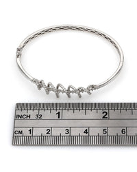 Diamond Squiggle Bracelet in Gold