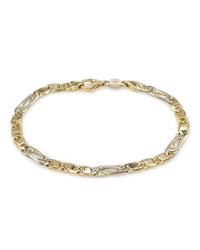Figaro Bracelet in Gold