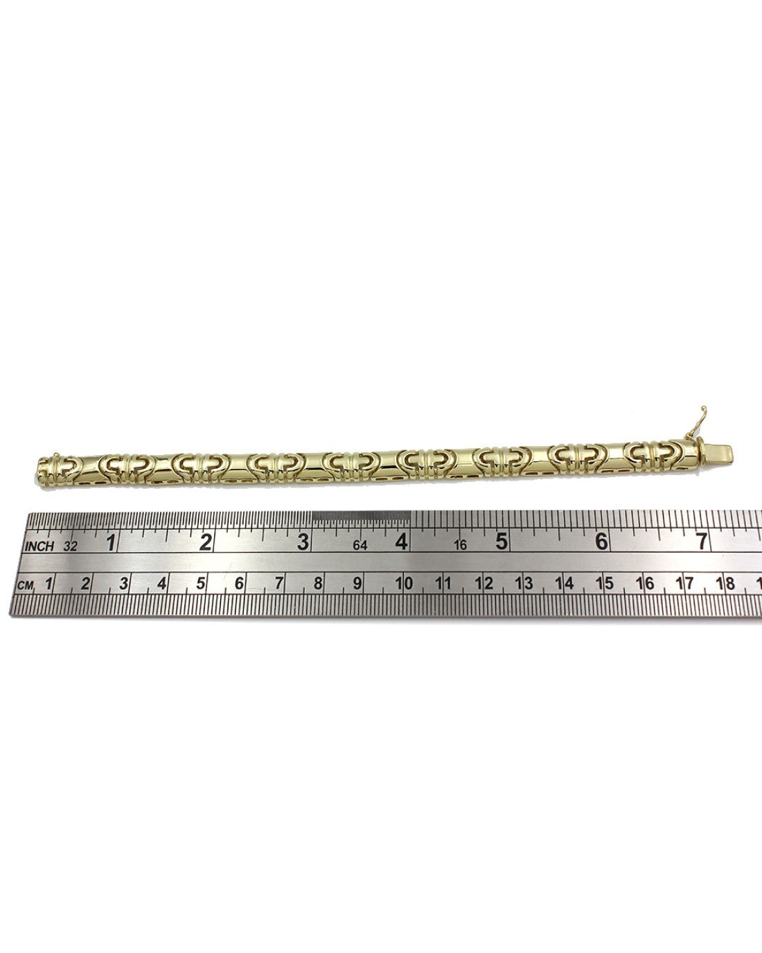 Custom Link Bracelet in Gold