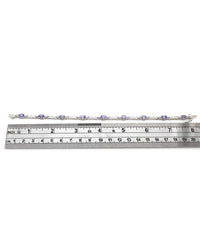 Tanzanite and Diamond Inline Bracelet