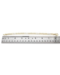 14K Alternating Curb and Figure 8 Link Bracelet