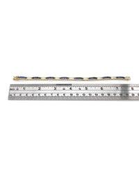 Alternating Sapphire and Diamond Inline Bracelet