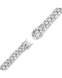 3 Row Sky Blue Topaz Bracelet