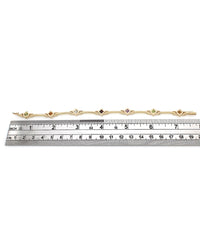 Bar Link Multi Color Gem Inline Bracelet