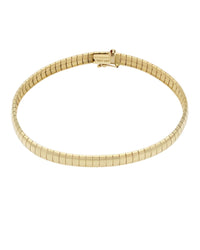 Domed Omega Bracelet in Gold