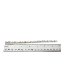 Princess and Round Diamond Inline Bracelet