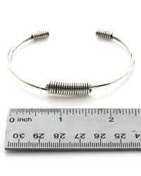 Wire Station Cuff in Silver