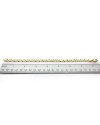 Flat Mariner Link Bracelet in Yellow Gold