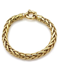 Foxtail Chain Bracelet in Yellow Gold