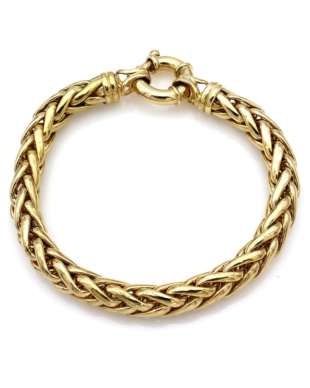 Foxtail Chain Bracelet in Yellow Gold