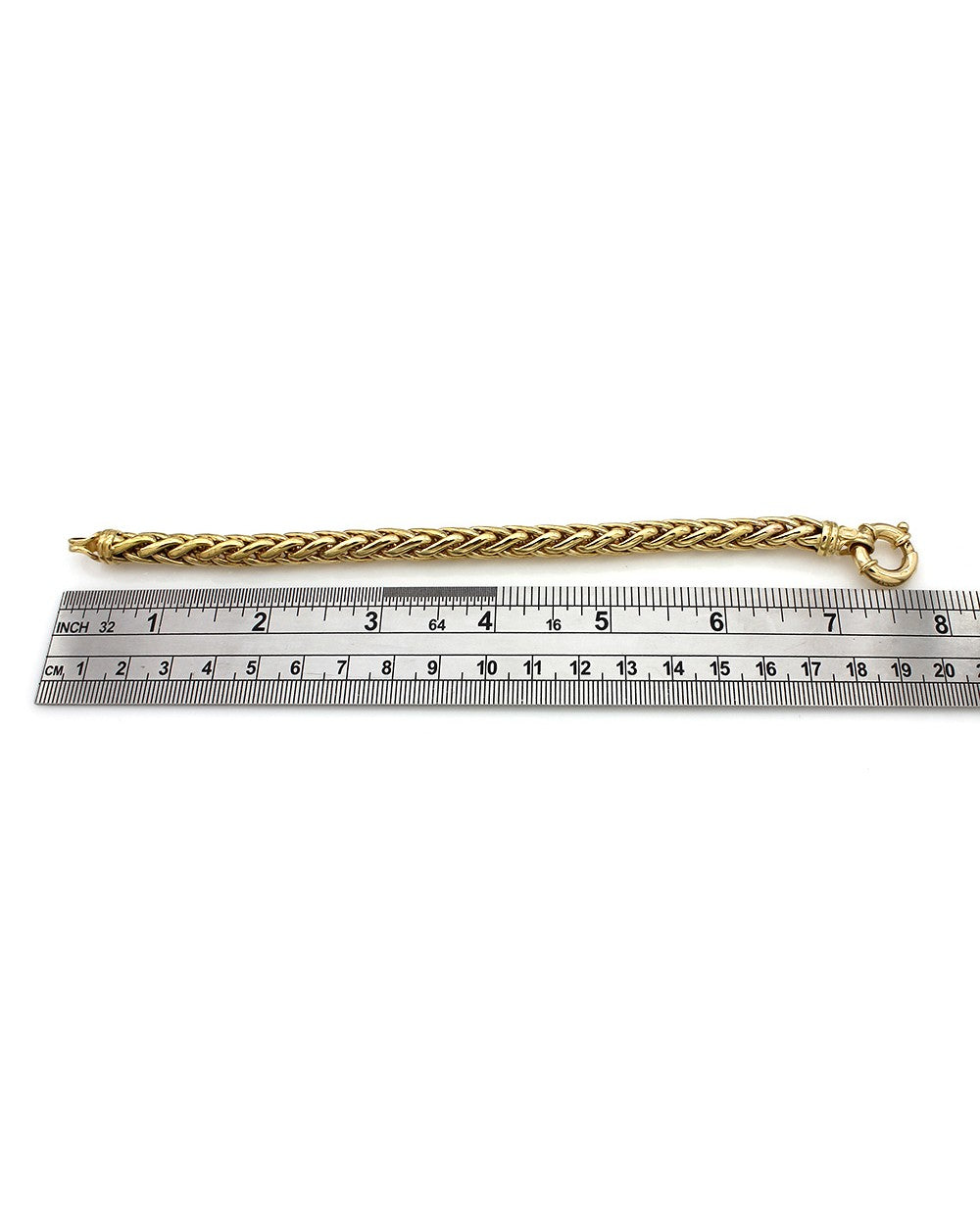 Foxtail Chain Bracelet in Yellow Gold
