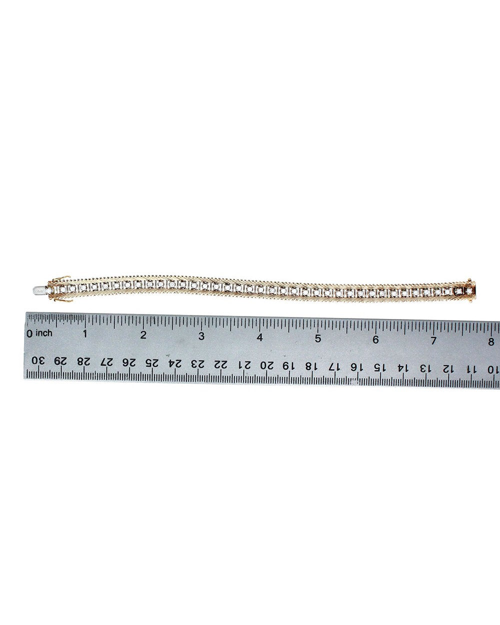 Diamond Track Link Bracelet