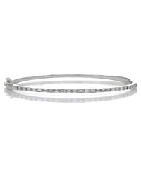 Baguette Diamond Bangle Bracelet