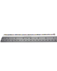 Multi Color Sapphire, Topaz and Diamond Inline Bracelet