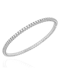 Flexible Diamond Bangle Bracelet