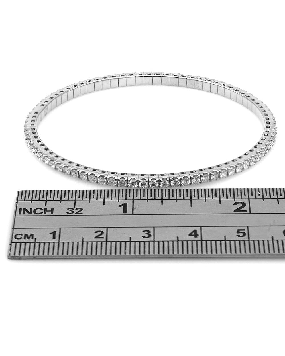 Flexible Diamond Bangle Bracelet