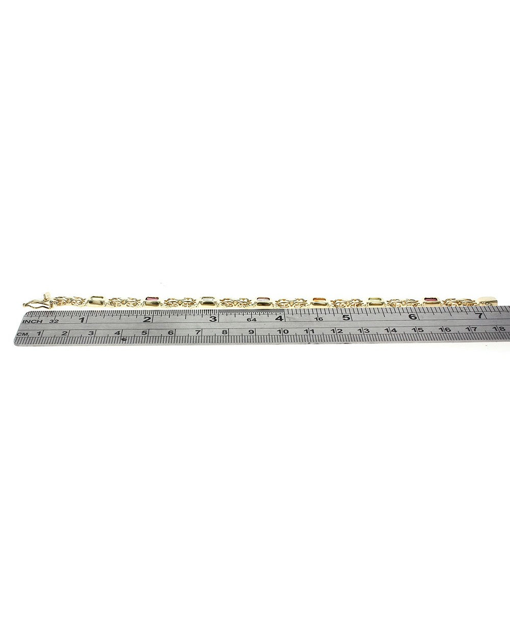 Multi Gem Station Link Bracelet