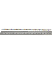Alternating Mixed Gem Inline Bracelet