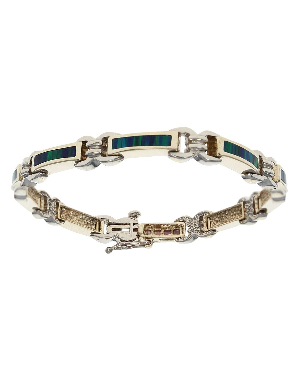 Black Opal Inlay Inline Bracelet
