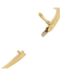 Half Bezel Set Diamond Hinged Bangle Bracelet