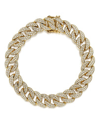 Gabriel & Co. Contemporary Collection Diamond Pave Cuban Tennis Bracelet