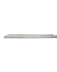 Diamond Inline Bracelet with Scalloped Edges