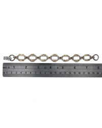 Gerochristo Ruby Filigree Oval Link Bracelet