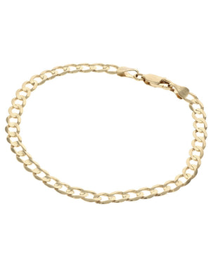 Curb Chain Bracelet in Yellow Gold