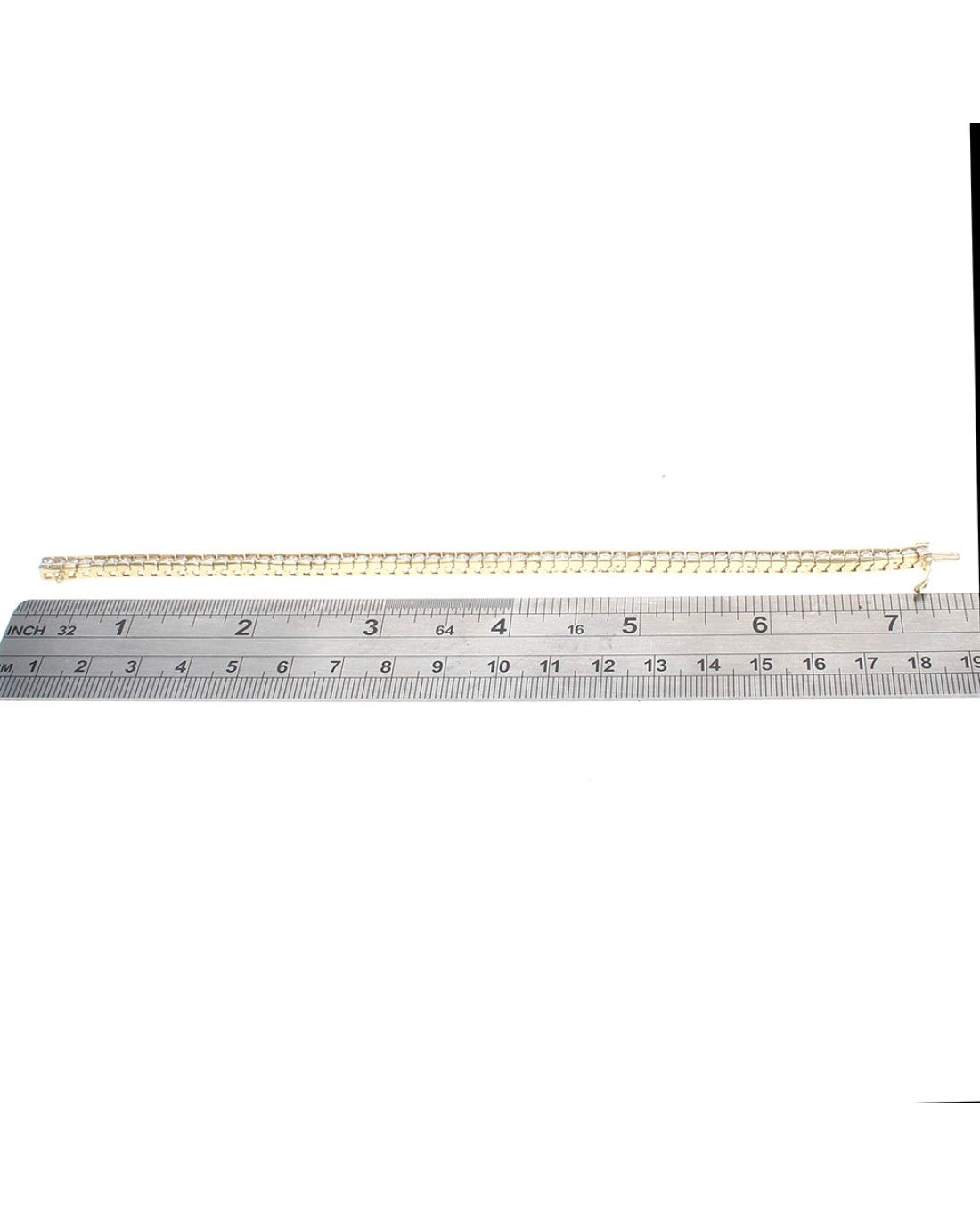 Diamond Inline Bracelet in Yellow Gold