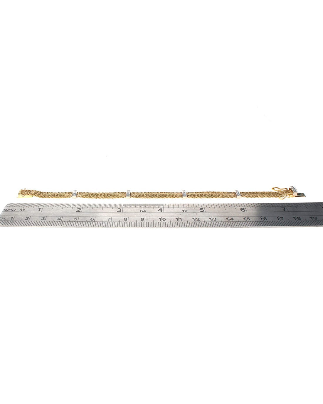 Tiffany & Co. 4 Strand Diamond Station Bracelet
