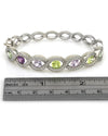 Gauthier Multi Color Sapphire and Diamond Crossover Bangle