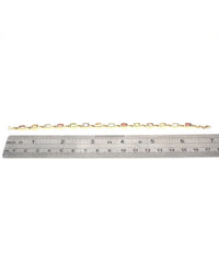 Multi Gemstone Link Bracelet in Yellow Gold