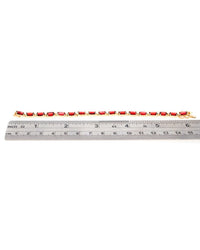 Pyrope Garnet Inline Bracelet in Yellow Gold